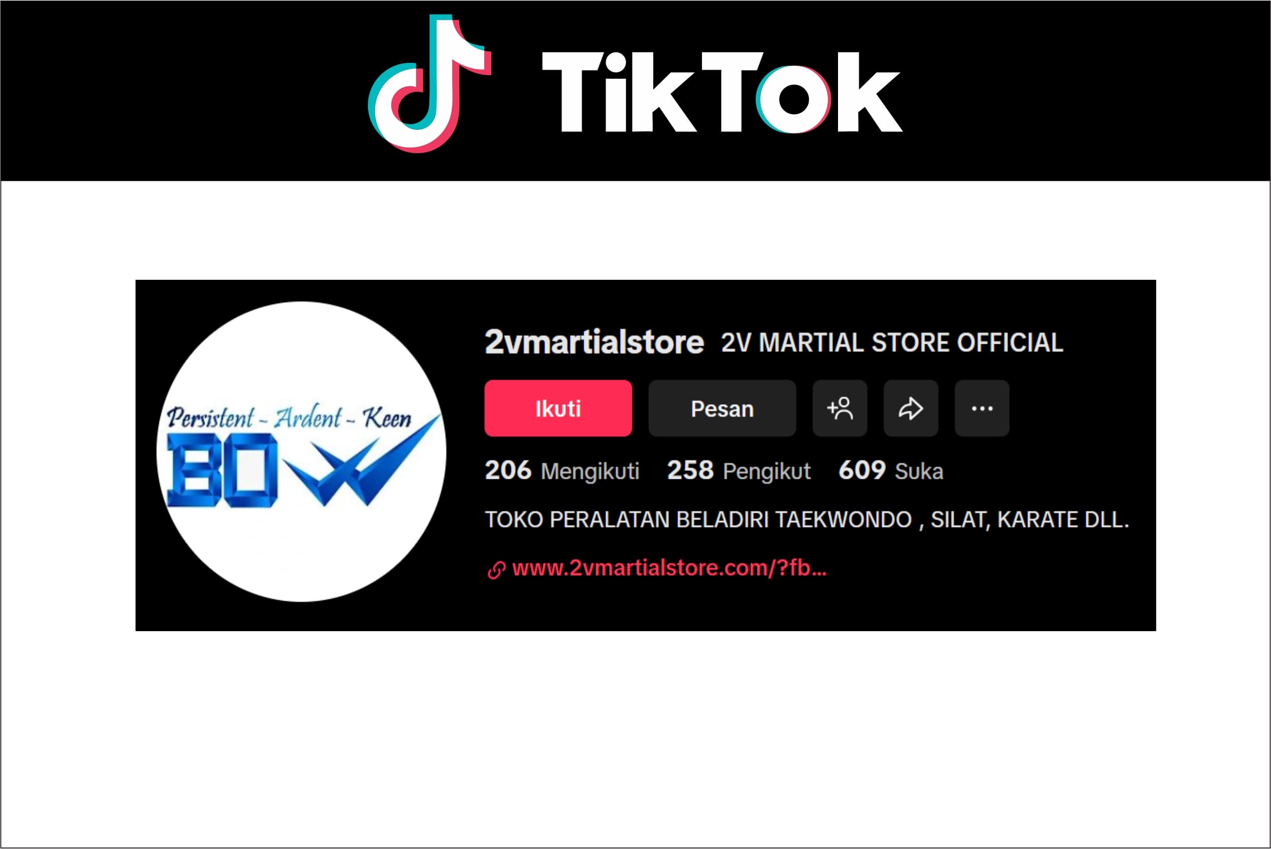 2V Martial Store BOW Kota Bandung logo