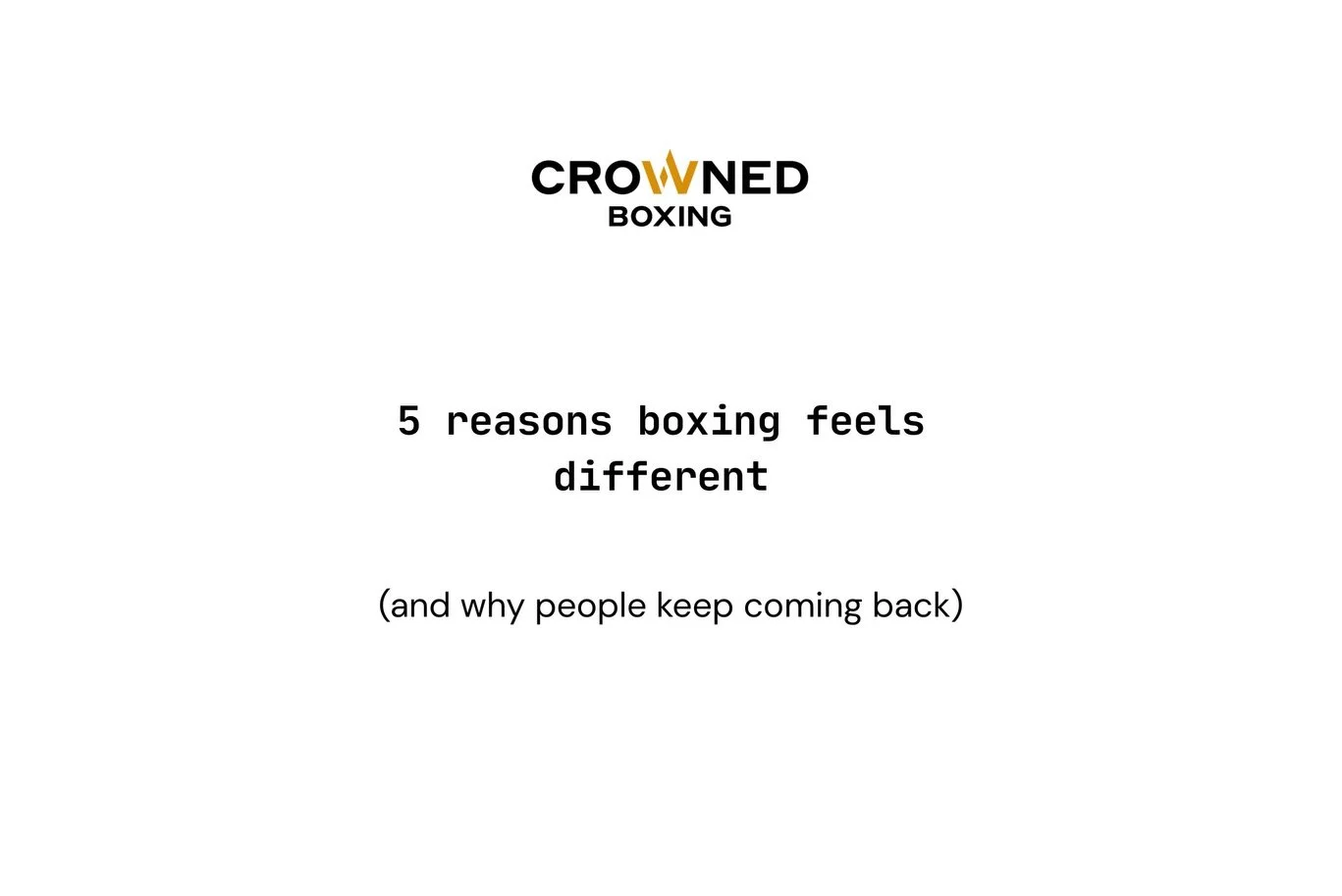 Main image of Crowned Boxing