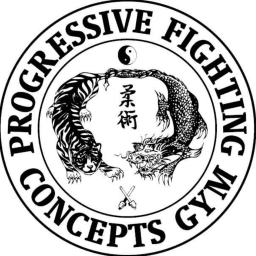 Progressive fighting concepts gym logo