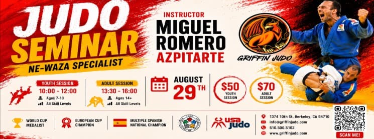 Image of Judo Seminar with Miguel Romero Azpitarte - Hosted by Griffin judo