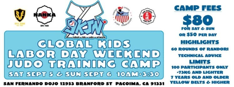 Image of GKJN Global Kids Labor Day Weekend Judo Training Camp